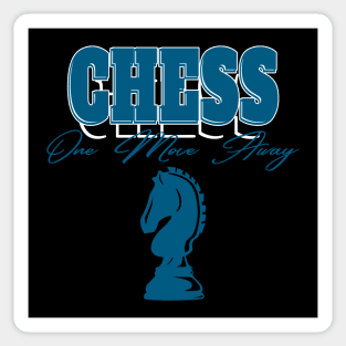 Chess Horse One Move Away Sticker